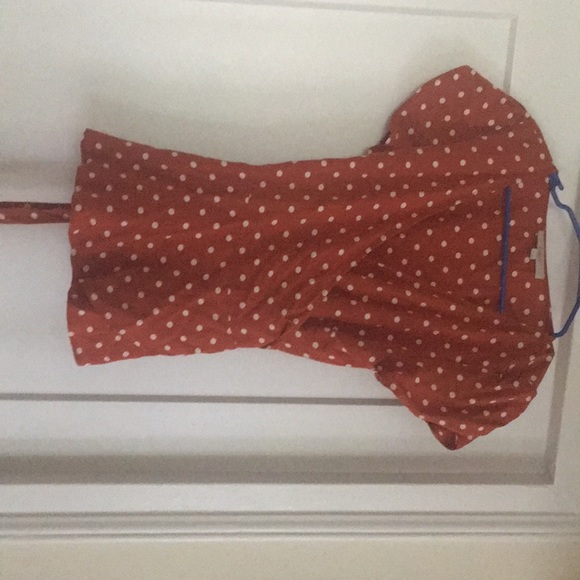 Loft brown polka dot blouse - Picture 1 of 1